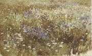 Levitan, Isaak Bluhende meadow china oil painting reproduction